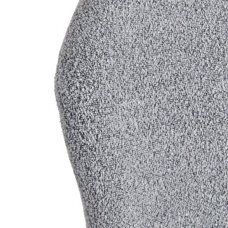 Modern grey sherpa lounge chair for reception and waiting areas