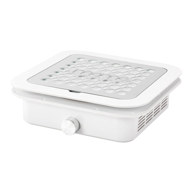 White built-in Dust Absorber Momo P30 with 60W power, compact design, and modern style for efficient dust removal.