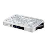 MOMO P35 nail dust collector in white and silver for salon manicure work