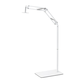 GLOW support réglable pour lampe UV/LED de pédicure – Blanc; bras articulé, première position