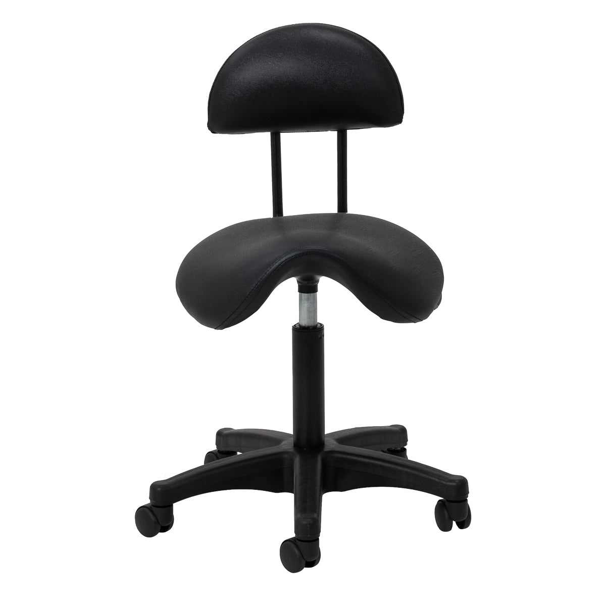 Tabouret de salon noir ACTIVESHOP 6001 avec vérin à gaz réglable