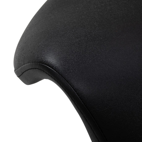 Tabouret esthétique noir 6001 avec base à cinq branches et roulettes