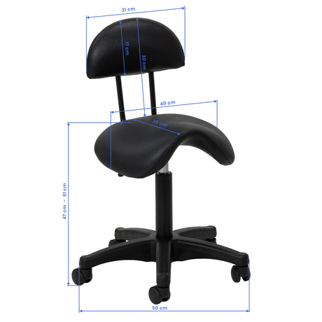 Tabouret esthétique ergonomique ACTIVESHOP 6001 pour salon professionnel