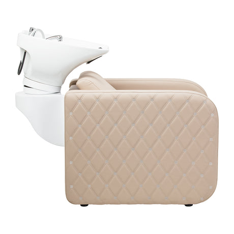 Gabbiano Sylvia Plus Bac De Lavage Électrique Avec Massage – Beige · Vue de côté