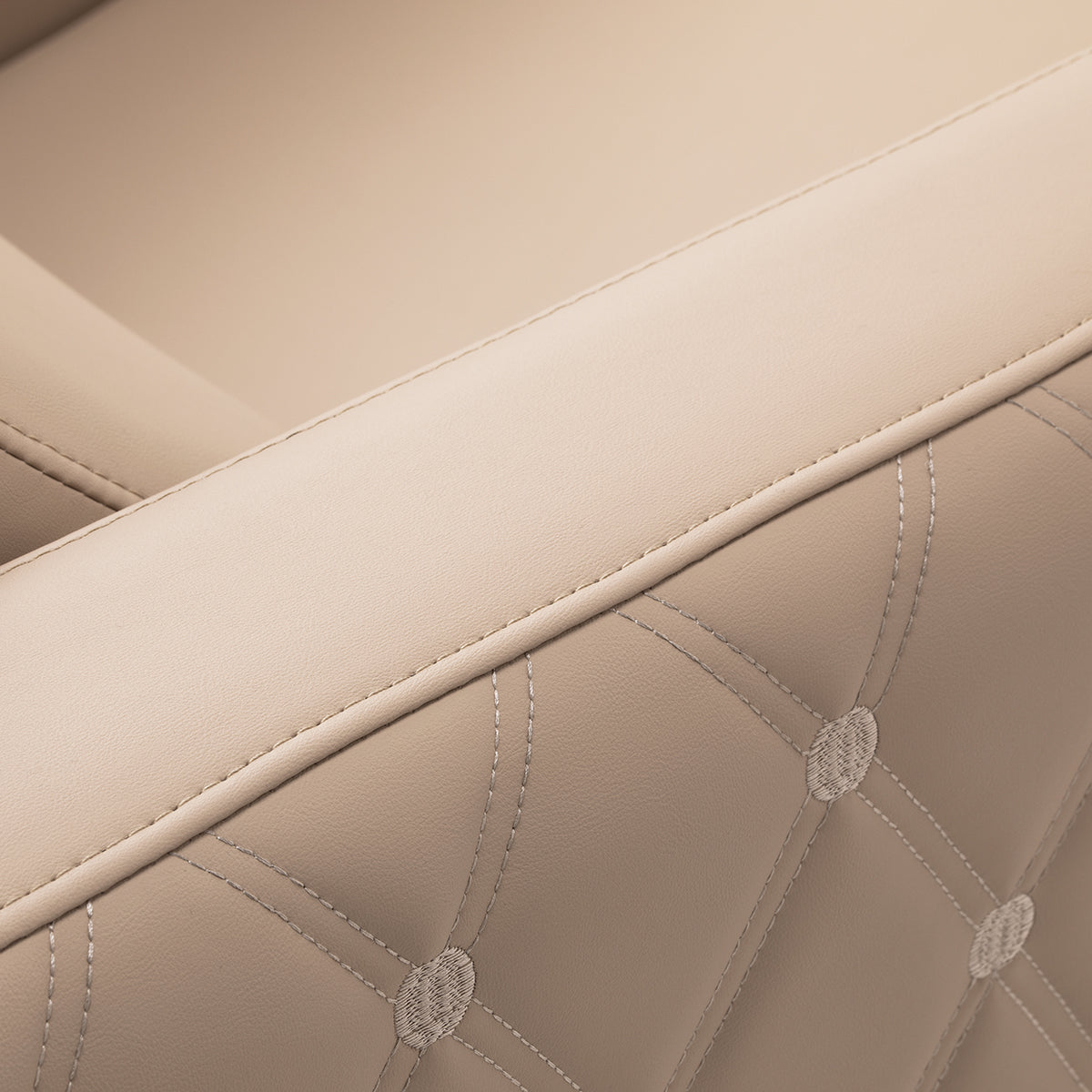 Gabbiano Sylvia Plus Bac De Lavage Électrique Avec Massage – Beige · Détail des coutures du revêtement