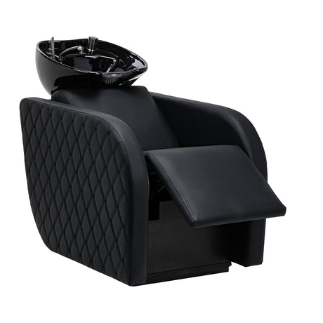 Gabbiano Ines Bac De Lavage Électrique Avec Massage – Noir · Position du repose-pieds
