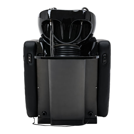 Gabbiano Ines Bac De Lavage Électrique Avec Massage – Noir · Vue arrière