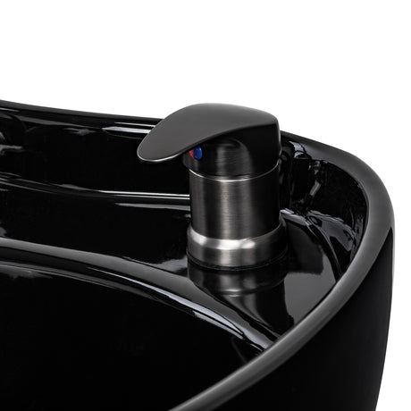 Gabbiano Ines Bac De Lavage Électrique Avec Massage – Noir · Mitigeur