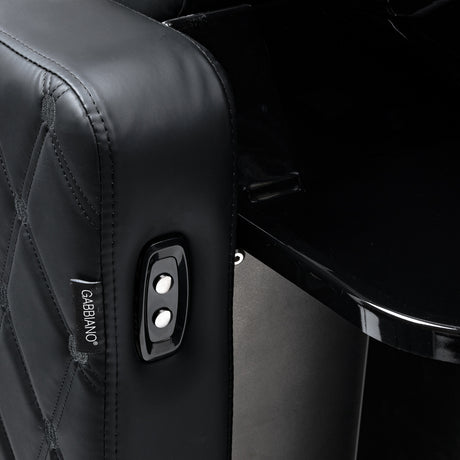 Gabbiano Ines Bac De Lavage Électrique Avec Massage – Noir · Boutons de commande