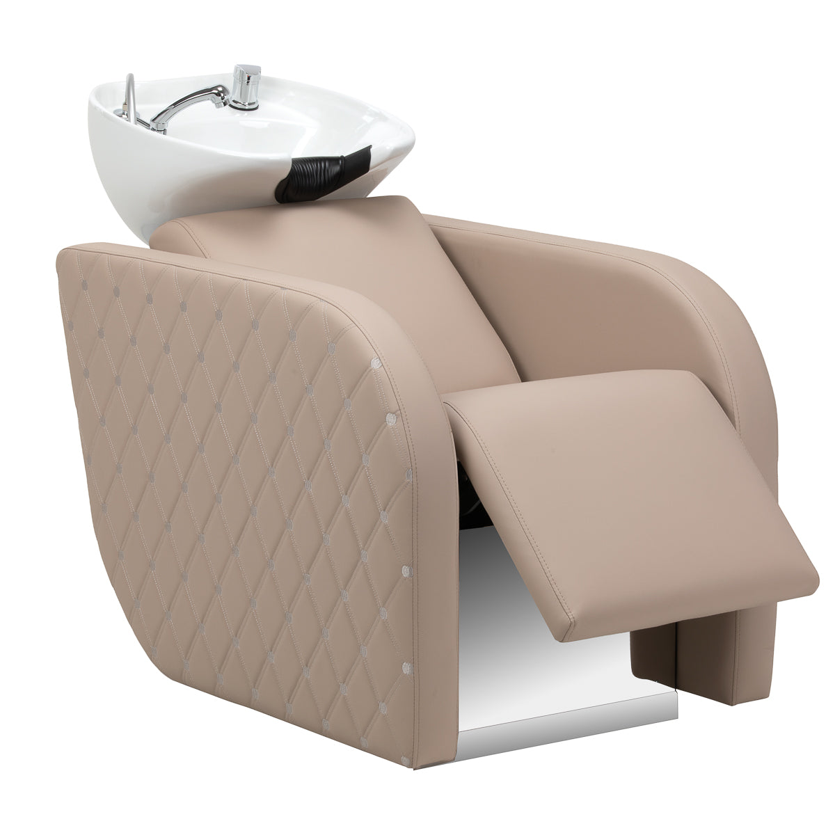 Gabbiano Ines Bac De Lavage Électrique Avec Massage – Beige · Position du repose-pieds