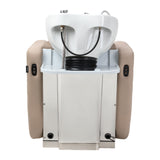 Gabbiano Ines Bac De Lavage Électrique Avec Massage – Beige · Vue arrière