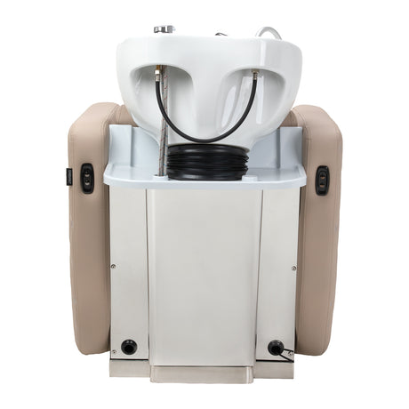 Gabbiano Ines Bac De Lavage Électrique Avec Massage – Beige · Vue arrière