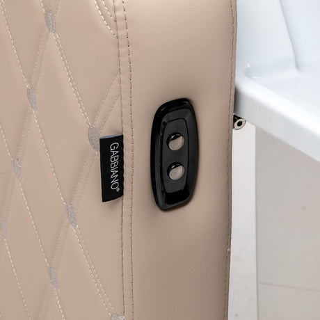Gabbiano Ines Bac De Lavage Électrique Avec Massage – Beige · Boutons de commande