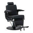 Gabbiano Continental Fauteuil De Barbier Avec Massage – Noir · Vue générale