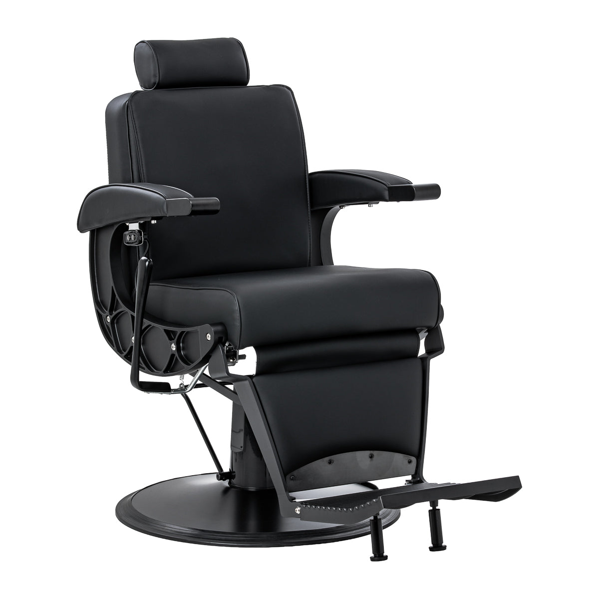 Gabbiano Continental Fauteuil De Barbier Avec Massage – Noir · Vue générale