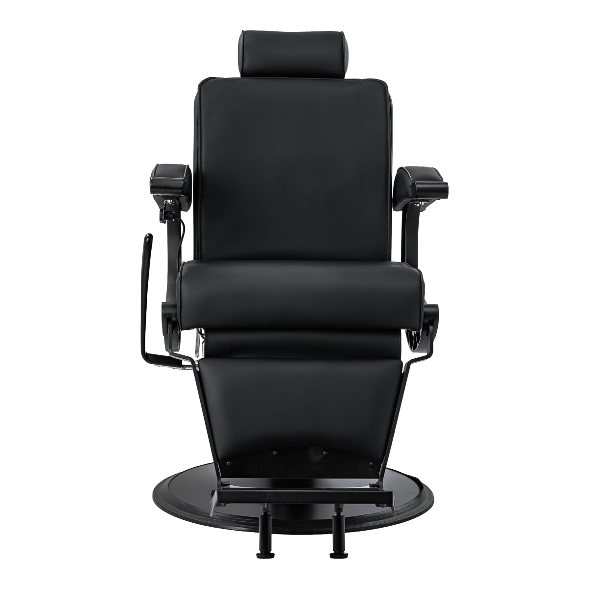 Gabbiano Continental Fauteuil De Barbier Avec Massage – Noir · Vue de face