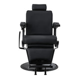 Gabbiano Continental Fauteuil De Barbier Avec Massage – Noir · Vue de face