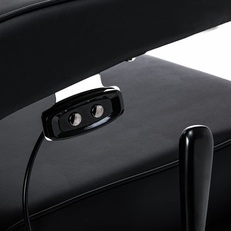 Gabbiano Continental Fauteuil De Barbier Avec Massage – Noir · Commandes de massage
