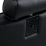 Gabbiano Continental Fauteuil De Barbier Avec Massage – Noir · Détail du panneau arrière