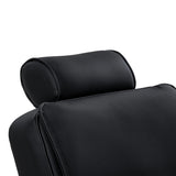Gabbiano Continental Fauteuil De Barbier Avec Massage – Noir · Appui-tête