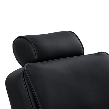 Gabbiano Continental Fauteuil De Barbier Avec Massage – Noir · Appui-tête