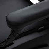 Gabbiano Francesco Fauteuil De Barbier Avec Massage – Noir, Base Noire · Détail de l’accoudoir