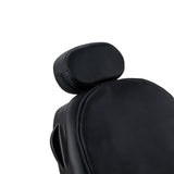 Gabbiano Francesco Fauteuil De Barbier Avec Massage – Noir, Base Noire · Appui-tête