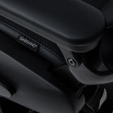 Gabbiano Francesco Fauteuil De Barbier Avec Massage – Noir, Base Noire · Détail de l’assise