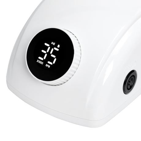 EXO Futura Ponceuse À Ongles 65W – Blanche · Écran numérique