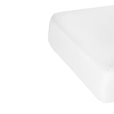 Sillon Siesta Table SPA Électrique – Blanche, Base Brun Clair · Housse amovible