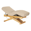 Sillon Siesta Table SPA Électrique – Beige, Base Brun Clair · Vue générale