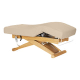 Sillon Siesta Table SPA Électrique – Beige, Base Brun Clair · Vue générale