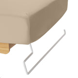 Sillon Siesta Table SPA Électrique – Beige, Base Brun Clair · Porte-serviette