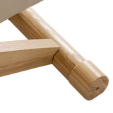 Sillon Siesta Table SPA Électrique – Beige, Base Brun Clair · Base en bois