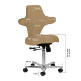 Azzurro Special 152 Chaise De Travail – Beige · Schéma des dimensions