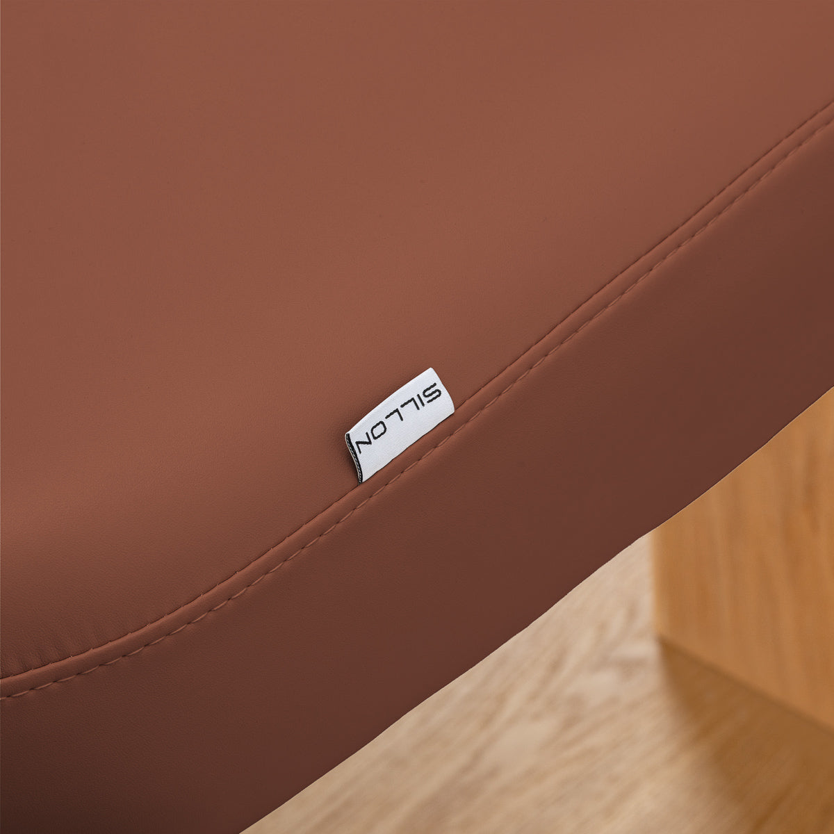Sillon Relax · brun · étiquette Sillon et couture