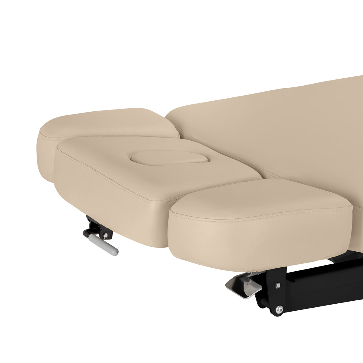 Table SPA Électrique Sillon Relax – Beige, Base Noir · Parties latérales de l’appui-tête