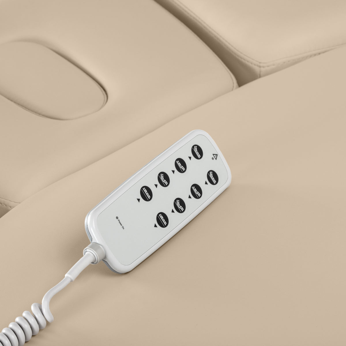 Table SPA Électrique Sillon Relax – Beige, Base Noir · Télécommande