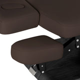 Table SPA Électrique Sillon Relax – Brun Foncé, Base Noir · Repose-bras