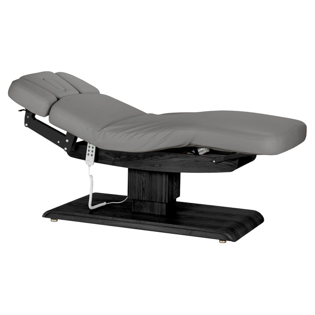 Table SPA Électrique Sillon Relax – Gris, Base Noir · Vue générale