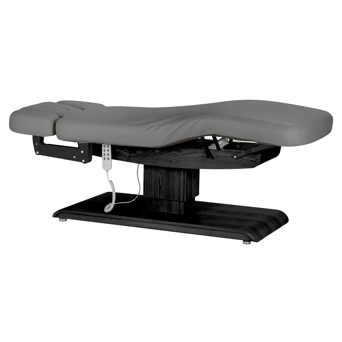 Table SPA Électrique Sillon Relax – Gris, Base Noir · Vue générale
