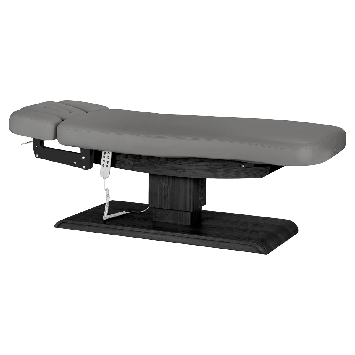 Table SPA Électrique Sillon Relax – Gris, Base Noir · Vue générale