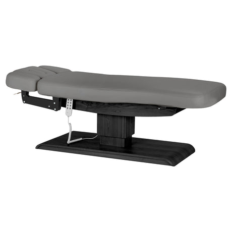 Table SPA Électrique Sillon Relax – Gris, Base Noir · Vue générale