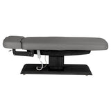 Table SPA Électrique Sillon Relax – Gris, Base Noir · Vue de côté