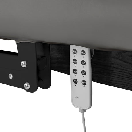 Table SPA Électrique Sillon Relax – Gris, Base Noir · Télécommande