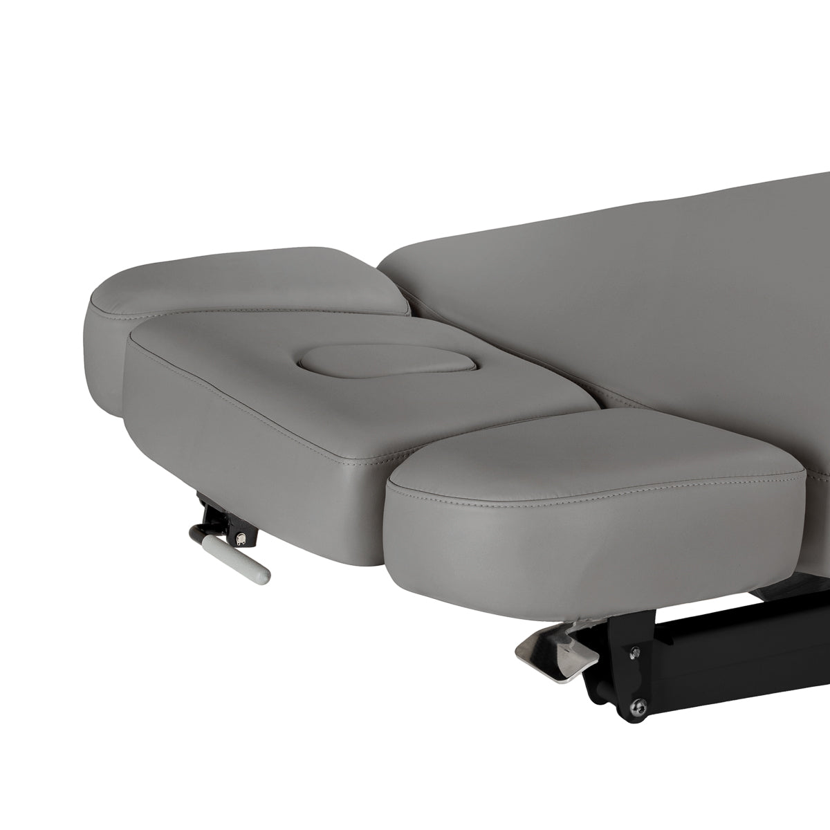 Table SPA Électrique Sillon Relax – Gris, Base Noir · Parties latérales de l’appui-tête
