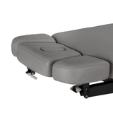Table SPA Électrique Sillon Relax – Gris, Base Noir · Parties latérales de l’appui-tête