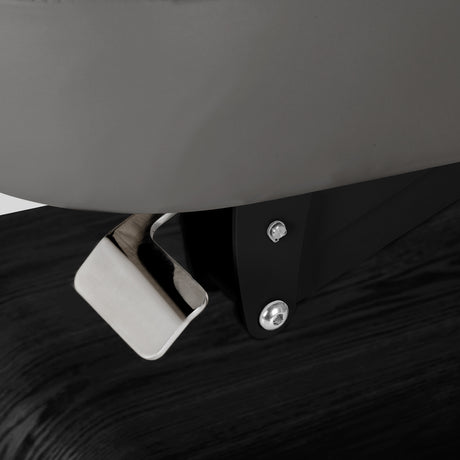 Table SPA Électrique Sillon Relax – Gris, Base Noir · Détail de fixation