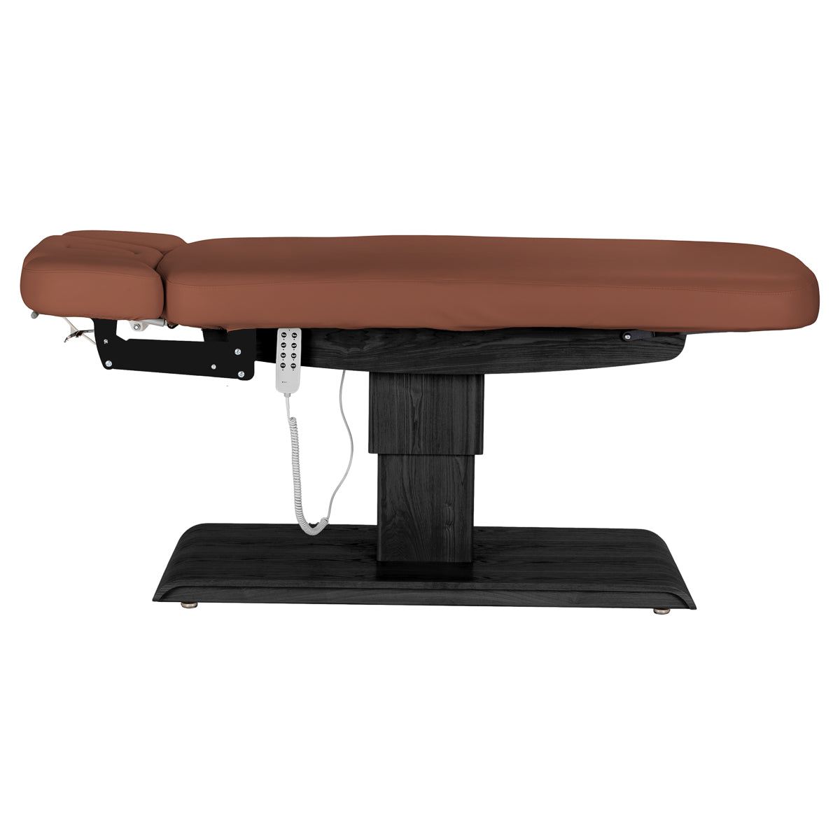 Sillon Relax · brun / noir · vue latérale