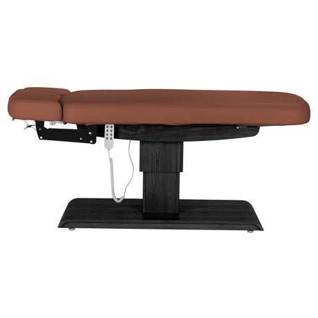 Sillon Relax · brun / noir · vue latérale